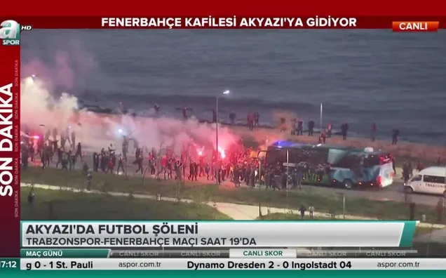 Trabzonspor kafilesi stada ulaştı