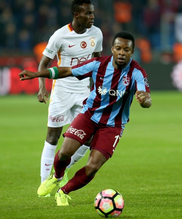 Trabzonspor-Galatasaray karşılaşmasından kareler