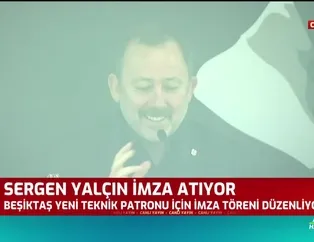 Beşiktaş'ta Sergen Yalçın imzayı attı