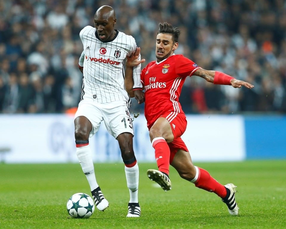 Beşiktaş-Benfica mücadelesinden kareler