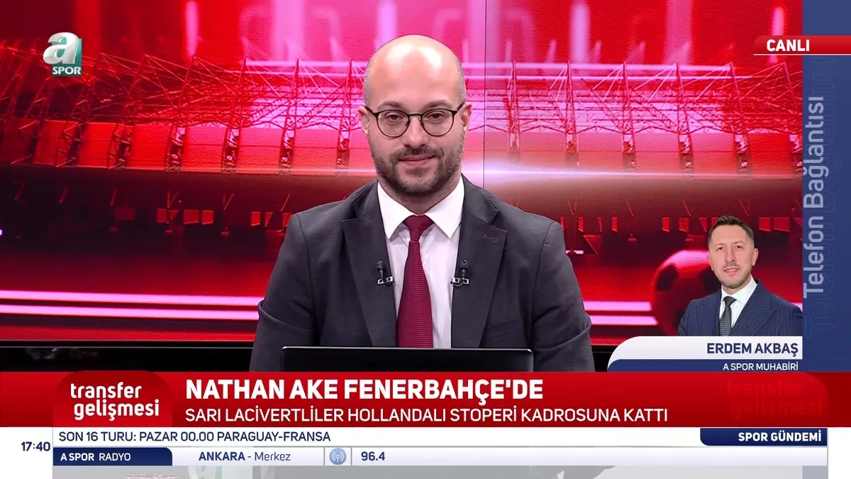 Nrathan Fenerbahçe Nathan Ake transferini açıkladı! - ASpor