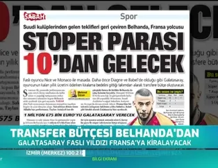 Transfer bütçesi Belhanda'dan