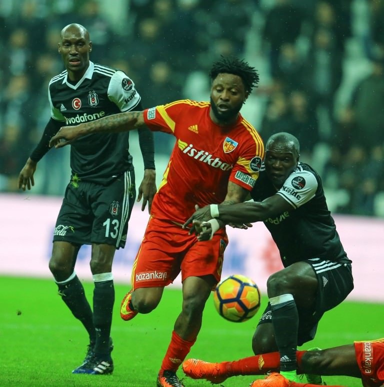 Beşiktaş-Kayserispor karşılaşmasından kareler