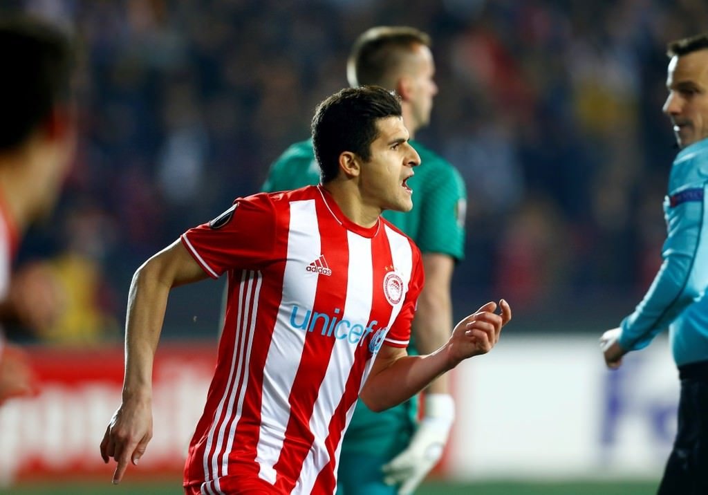 Osmanlıspor - Olympiakos maçından kareler