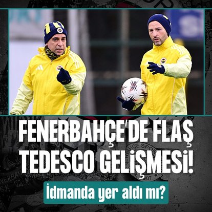 Fenerbahçe’de flaş Domenico Tedesco gelişmesi! İdmanda yer aldı mı?