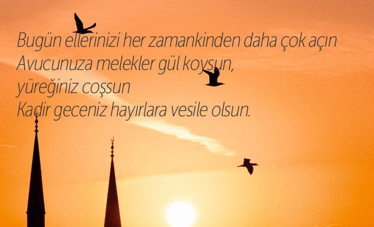 2017 yılı resimli Kadir Gecesi mesajları