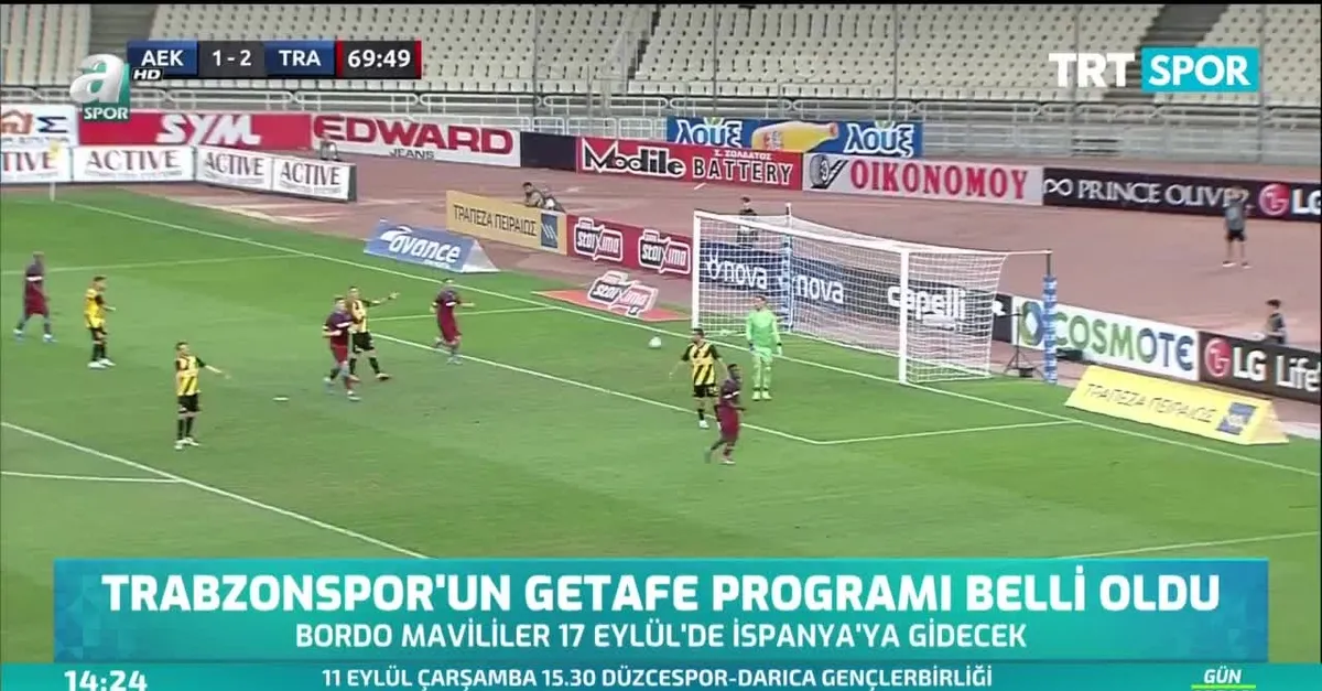 Trabzonspor'un Getafe programı belli oldu