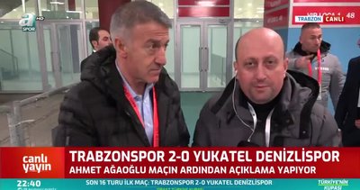 Ahmet Ağaoğlu'ndan maç sonu açıklamaları