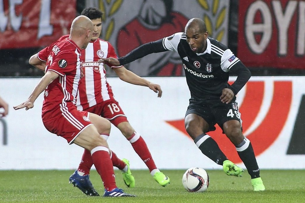 Olympiakos - Beşiktaş maçından kareler