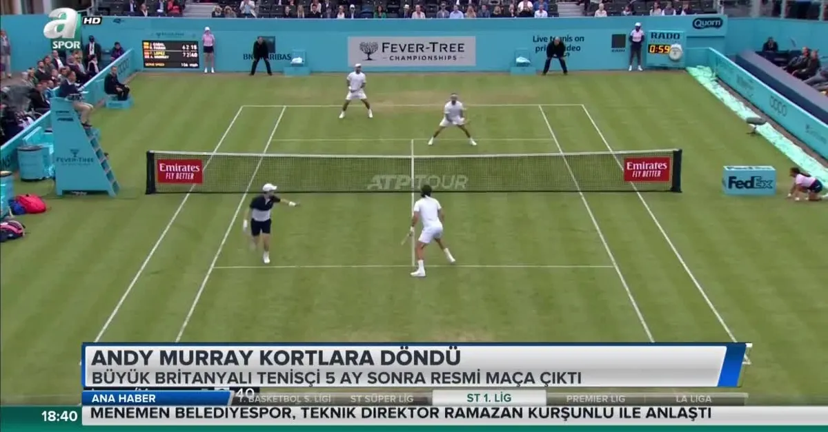 Andy Murray galibiyetle geri döndü