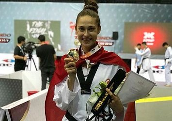 Milli tekvandocu İrem Yaman'dan altın madalya