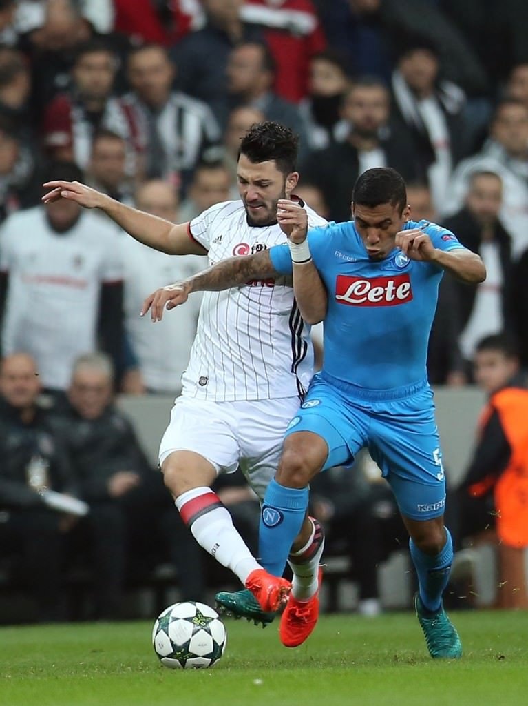 Beşiktaş-Napoli karşılaşmasından kareler