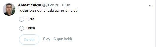’’Bizi daha fazla üzme Tudor, istifa et!’’