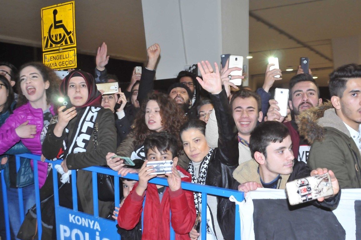 Beşiktaş’a Konya’da coşkulu karşılama