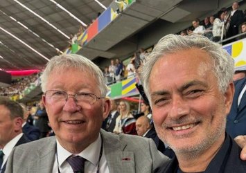 Ferguson ile Mourinho birlikte maç izlediler!