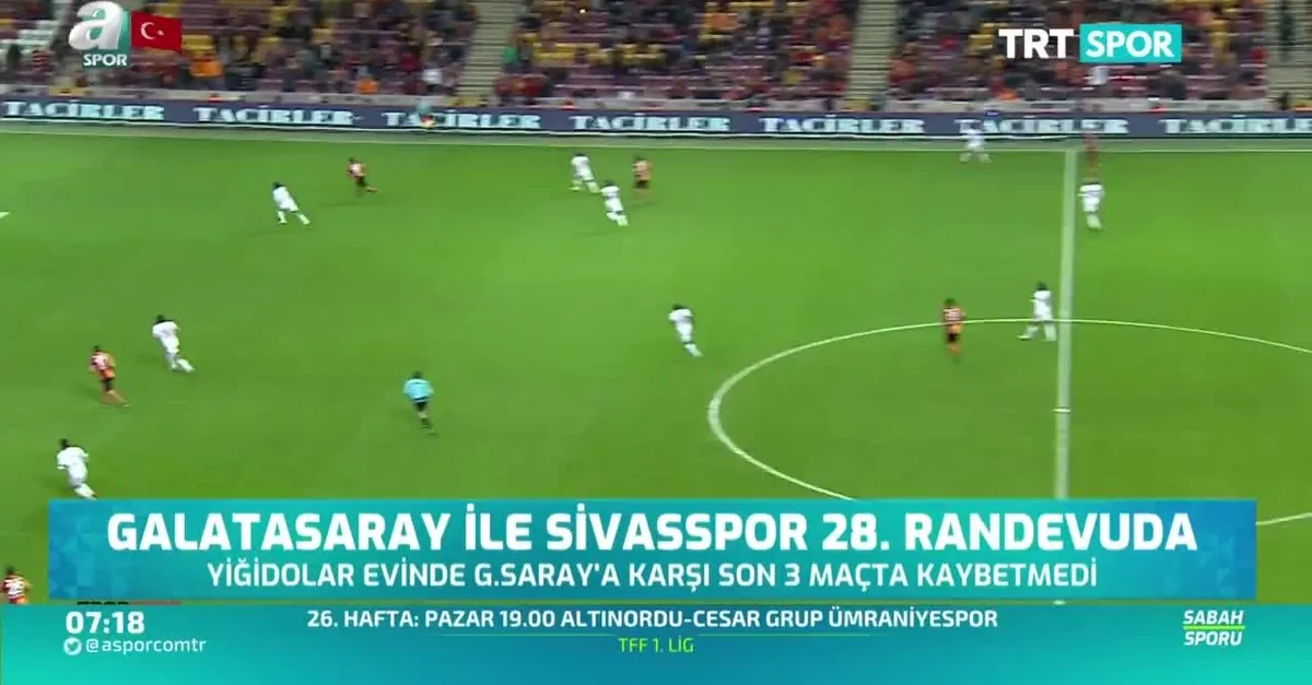 Galatasaray ile Sivasspor 28. randevuda