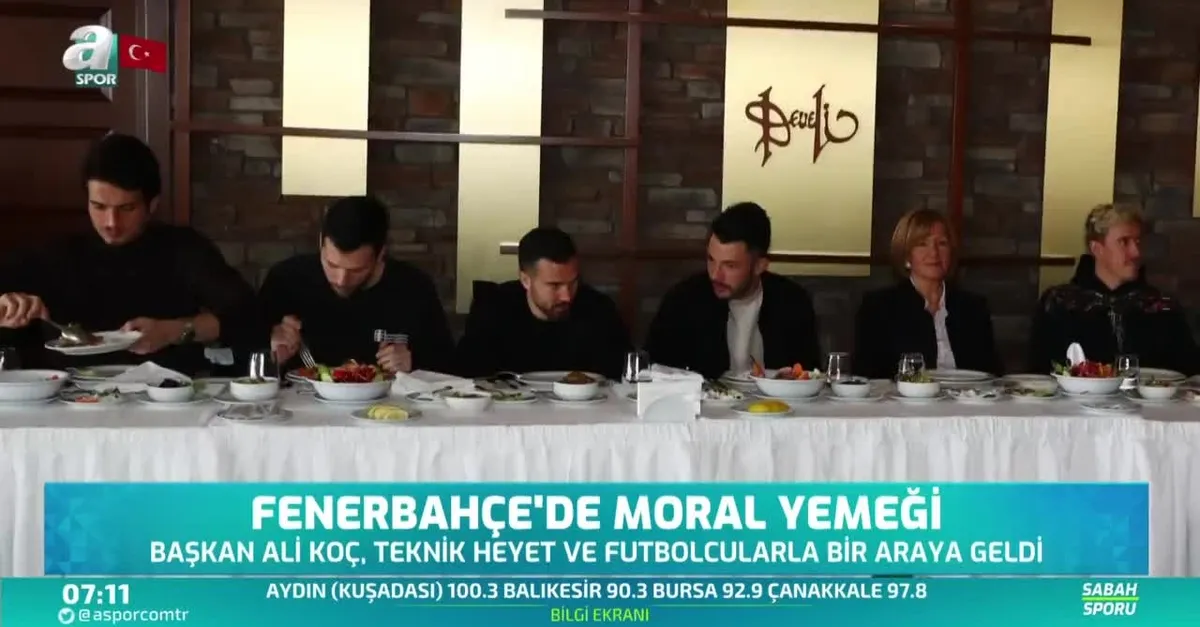 Fenerbahçe'de moral yemeği