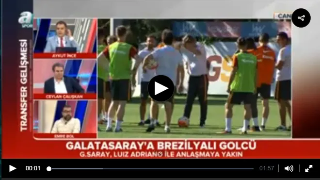 G.Saray'a Brezilyalı golcü - 1