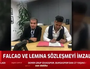Falcao ve Lemina sözleşmeyi imzaladı!