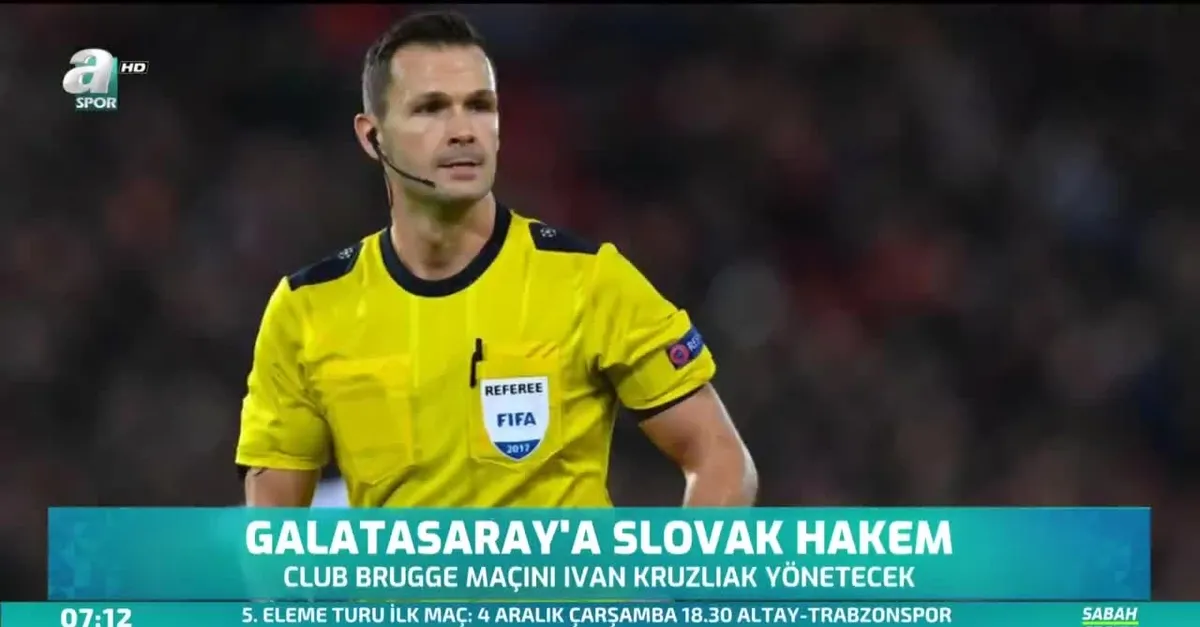 Galatasaray'a Slovak hakem