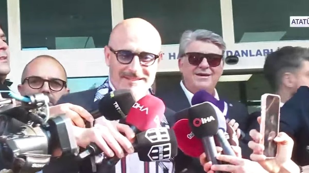 Beşiktaş'ın anlaşmaya vardığı Vincenzo Italiano İstanbul'a geldi! İşte o anlar
