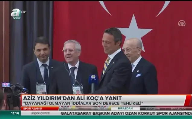 Aziz Yıldırım'dan Ali Koç'a cevap