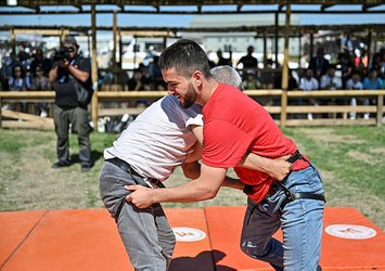 6. Etnospor Kültür Festivali'nde "glima" tanıtıldı!