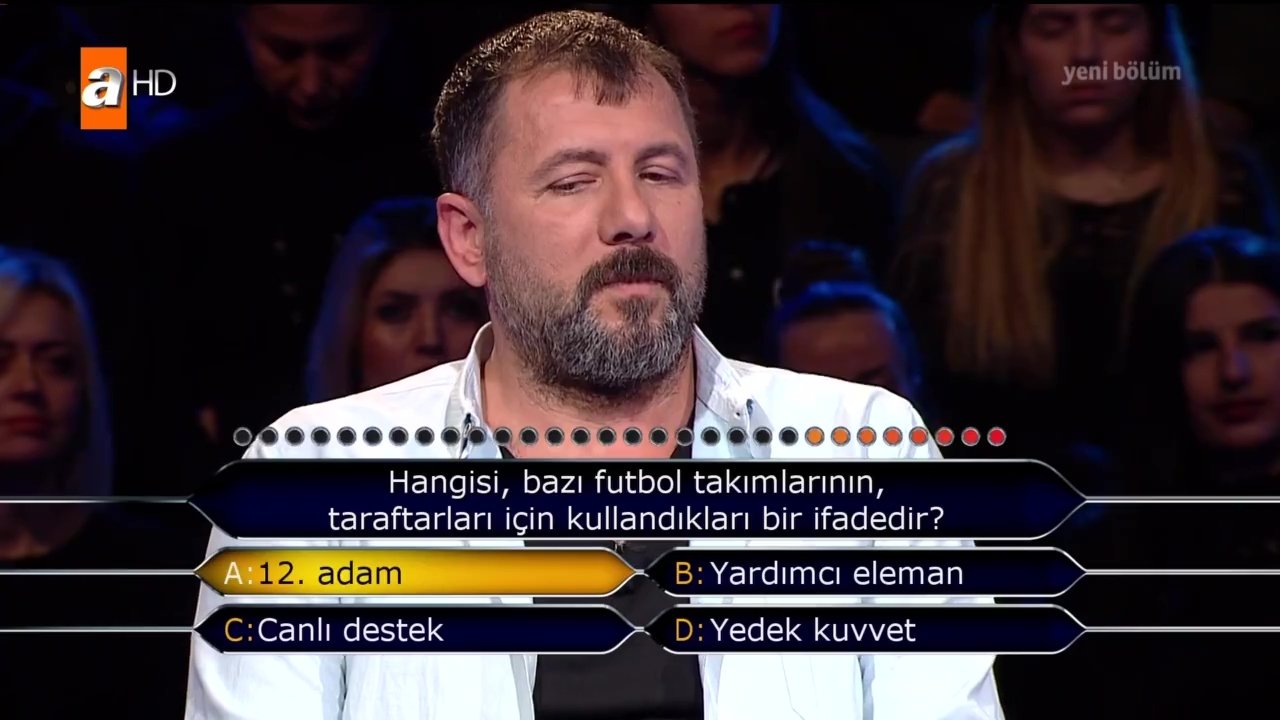 Kim Milyoner Olmak İster 797. bölüm soru ve cevapları! Geceye damga vuran soru