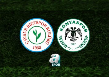 Çaykur Rizespor - Konyaspor maçı ne zaman?