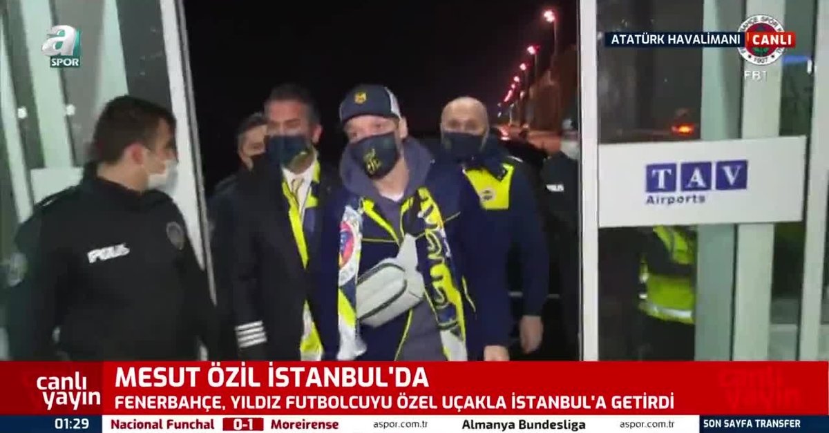 Mesut Özil İstanbul'da! İşte ilk görüntüler
