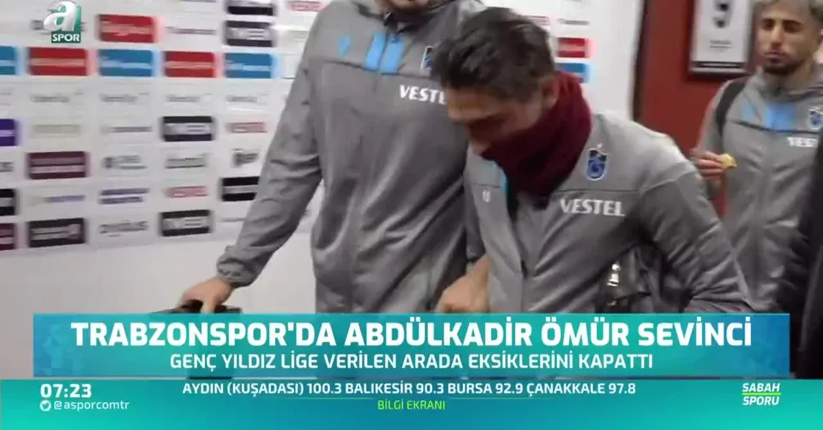 Trabzonspor'da Abdülkadir Ömür sevinci