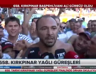 Kırkpınar’ın şampiyonu Ali Gürbüz oldu