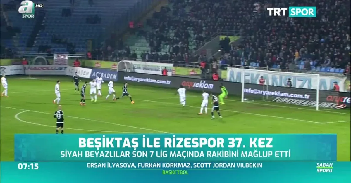 Beşiktaş ile Rizespor 37. kez