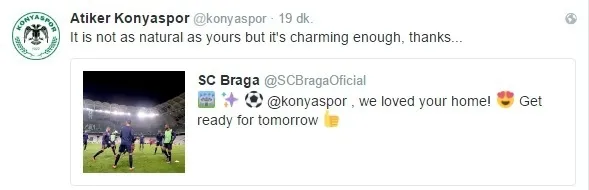 Konyaspor'dan Braga'ya espirili cevap - 2