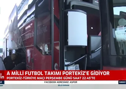 A Milli Futbol Takımı Portekiz'e gitti