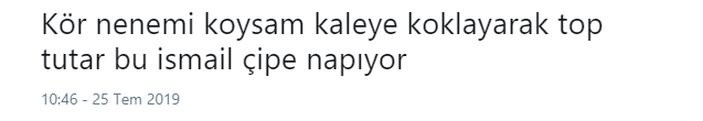 İsmail Çipe’ye şok sözler! Kollarını kullan