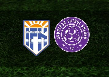 İskenderun FK - 52 Orduspor maçı ne zaman?