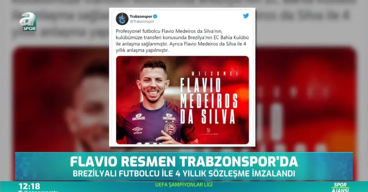 Flavio resmen Trabzonspor'da