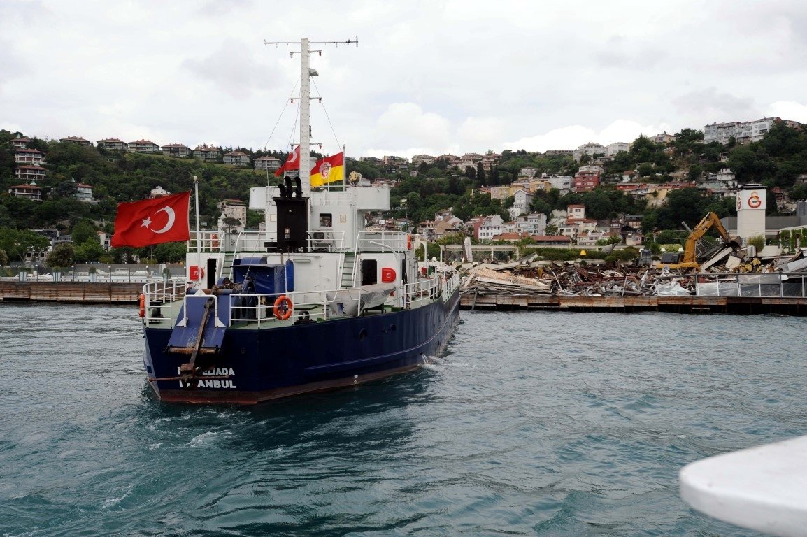 Galatasaray Adası’nda yıkım işlemi tamamlandı