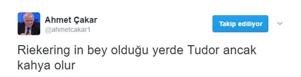 Ahmet Çakar'dan Tudor'a ilginç benzetme - 1