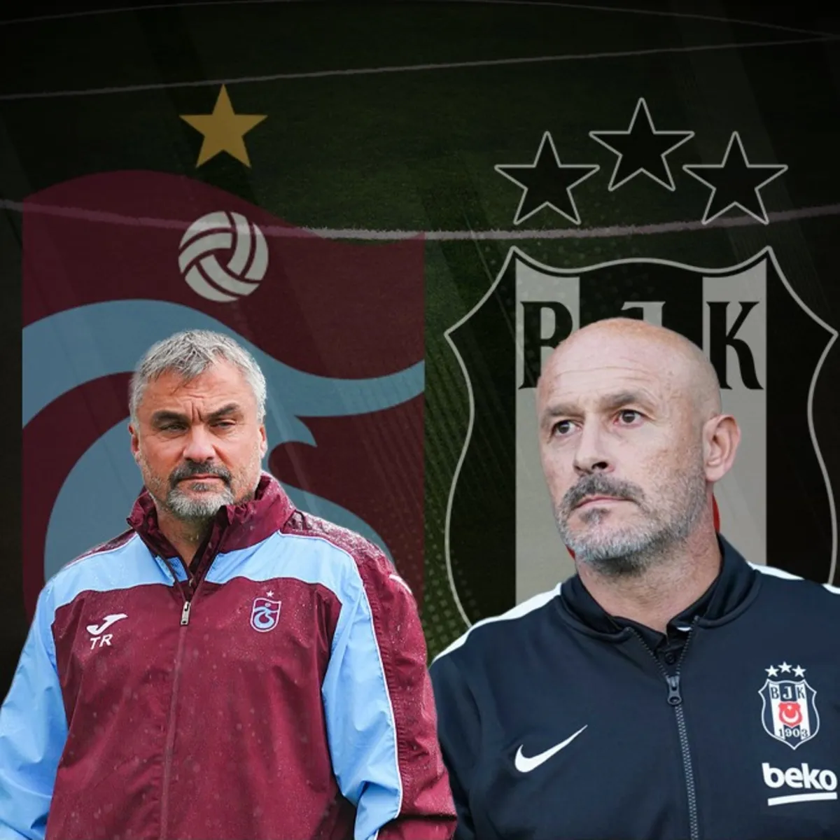 Akyazı'da dev buluşma: İşte Trabzonspor-Beşiktaş maçının muhtemel 11'leri!