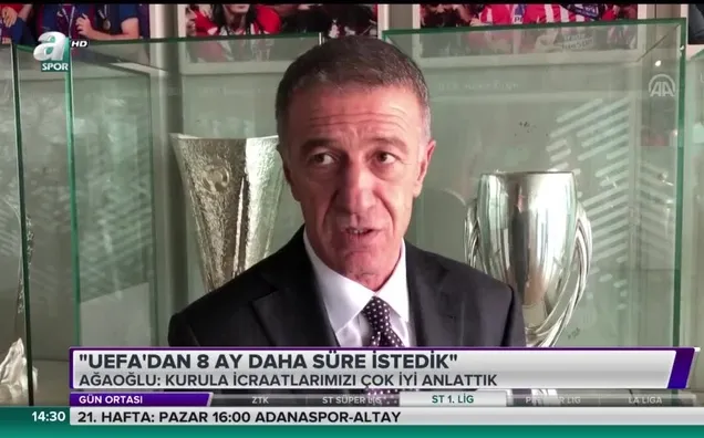 Ahmet Ağaoğlu: "UEFA'dan 8 ay daha süre istedik"