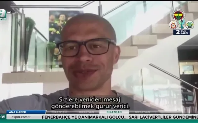 Alex de Souza'dan Fenerbahçelilere mesaj