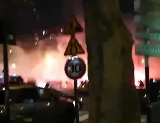Paris'te Galatasaray taraftarlarına saldırdılar! | İşte o görüntüler...