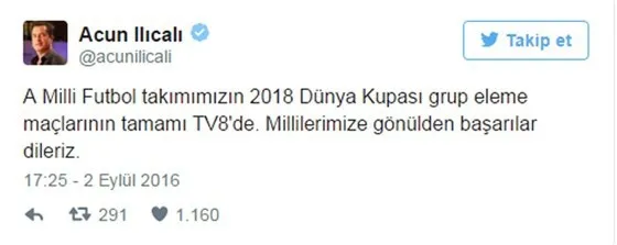 Milli Takım'ın 2018 Dünya Kupası eleme maçları TV8'de - 1