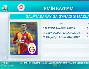 Galatasaray'da Emin Bayram göze girdi
