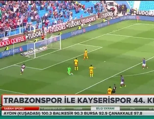 Trabzonspor ile Kayserispor 44. kez