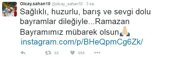 Spor dünyası Ramazan Bayramını böyle kutladı