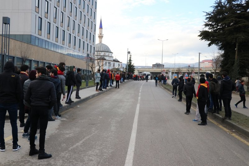 Bolu’da Galatasaray izdihamı yaşandı