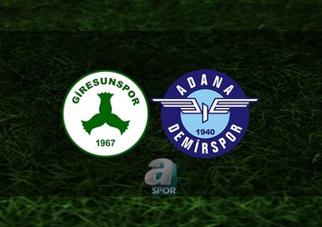 Giresunspor - Adana Demirspor maçı saat kaçta?